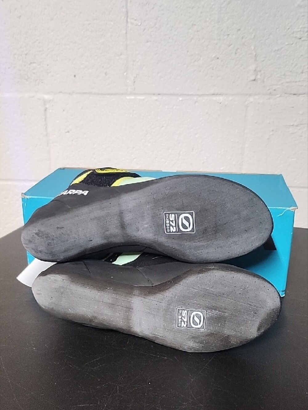 Scarpa Origin Climbing Shoes in Black and Lime Green - Picture 7 of 7